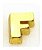 Charm - Letra F Ouro Liso - Imagem 1