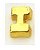 Charm - Letra I Ouro Liso - Imagem 1