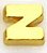 Charm - Letra Z Ouro Liso - Imagem 1