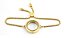 Pulseira C/Pedras Medalhão Gold - Imagem 1