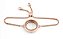 Pulseira C/Pedras Medalhão Rosê - Imagem 1