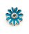 Charm - Margarida Azul Escura - Imagem 1