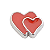 Charm - Dois Corações RED - Imagem 1