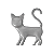 Charm - Gato Cinza - Imagem 1