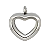 Medalhão - Coração Prata Mini - Imagem 1