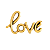 Charm - Love ouro Manuscrito Especial - Imagem 1