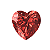 Charm - Cristal Coração Vermelho - Imagem 1