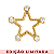 Charm - Estrela com Cristais Ouro Especial - Imagem 1