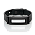Medalhão - Pulseira de Couro Black - Imagem 1