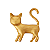Charm - Gato Ouro - Imagem 1