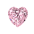 Charm - Cristal Coração Rosa - Imagem 1