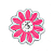 Charm - Margaridas Rosas - Imagem 1