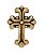Charm - Cruz Vintage Ouro - Imagem 1