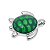 Charm - Tartaruga casco verde - Imagem 1