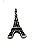 Charm - Torre Eiffel Preta - Imagem 1