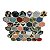 Pastilha Adesiva Resinada Colmeia Patchwork Kit 4 Placas 3M - Imagem 4