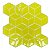 Pastilha Adesiva Resinada Cubo Amarelo - Imagem 1