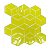 Pastilha Adesiva Resinada Cubo Amarelo - Imagem 4