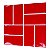 Pastilha Adesiva Resinada Concept Vermelho 1m² - Imagem 3
