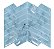 Pastilha Adesiva Espinha de Peixe Marble Azul - Imagem 1