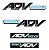 Adesivo Emblema Compatível X-adv 150 2019 à 2021 Resinado - Imagem 1
