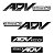 Adesivo Emblema Compatível X-adv 150 2019 à 2021 Resinado - Imagem 1
