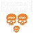 Adesivo Emblema Compatível Kawasaki Skull Laminado - Imagem 1