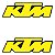 Adesivo Protetor Ktm Logo Resinado - Imagem 1