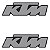 Adesivo Protetor Ktm Logo Resinado - Imagem 1