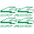 Emblema Adesivo Ford Ranger 4x4 - Imagem 1