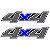 Emblema Adesivo 4x4 Ford Ranger 2008 Par - Imagem 1