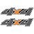 Emblema Adesivo 4x4 Ford Ranger 2008 Par - Imagem 1