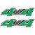 Emblema Adesivo 4x4 Ford Ranger 2008 Par - Imagem 1