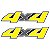 Emblema Adesivo 4x4 Ford Ranger 2008 Par - Imagem 1