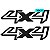 Emblema Adesivo 4x4 Ford Ranger 2017 Par - Imagem 2