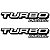 Emblema Adesivo F250 Turbo Diesel - Imagem 1
