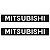 Par Adesivos Mitsubishi Porta Pajero Sport 2009 - Imagem 1