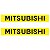 Par Adesivos Mitsubishi Porta Pajero Sport 2009 - Imagem 1