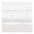 Pastilha Adesiva Resinada Metro White Kit com 24 Placas - Imagem 2