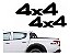 2 Adesivos 4x4 Para L200 Triton 2020 2021 2022 - Imagem 3