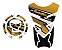 2 Adesivos Moto Honda Cb250 Bocal E Tanque Resinado Dourado - Imagem 1