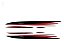 Acessório Faixa Lateral Onix Route Design Adesivo Vermelho - Imagem 2