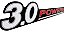 Adesivo 3.0 Powerstroke Ford Ranger 2010 A 2012 Preto - Imagem 2
