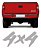 Adesivo 4x4 Tampa S10, Silverado, Blazer Resinado Prata - Imagem 4