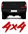 Adesivo 4x4 Tampa S10, Silverado, Blazer Resinado Vermelho - Imagem 4