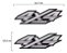 Adesivo 4x4 Turbo Hilux 2016/2020 Flex Par Emblema Lateral - Imagem 4