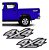 Adesivo 4x4 Turbo Hilux 2016/2020 Flex Par Emblema Lateral - Imagem 1