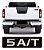 Adesivo 5 A/t Compatível Frontier Emblema Tampa Traseira - Imagem 1