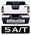 Adesivo 5 A/t Compatível Frontier Emblema Tampa Traseira - Imagem 4
