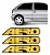 Adesivo Aero Gol Bola 1995/1999 Emblema Lateral/teto Dourado - Imagem 5